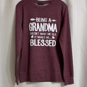 NWT  Lilicloth long sleeve grandma graphic tee. Size M